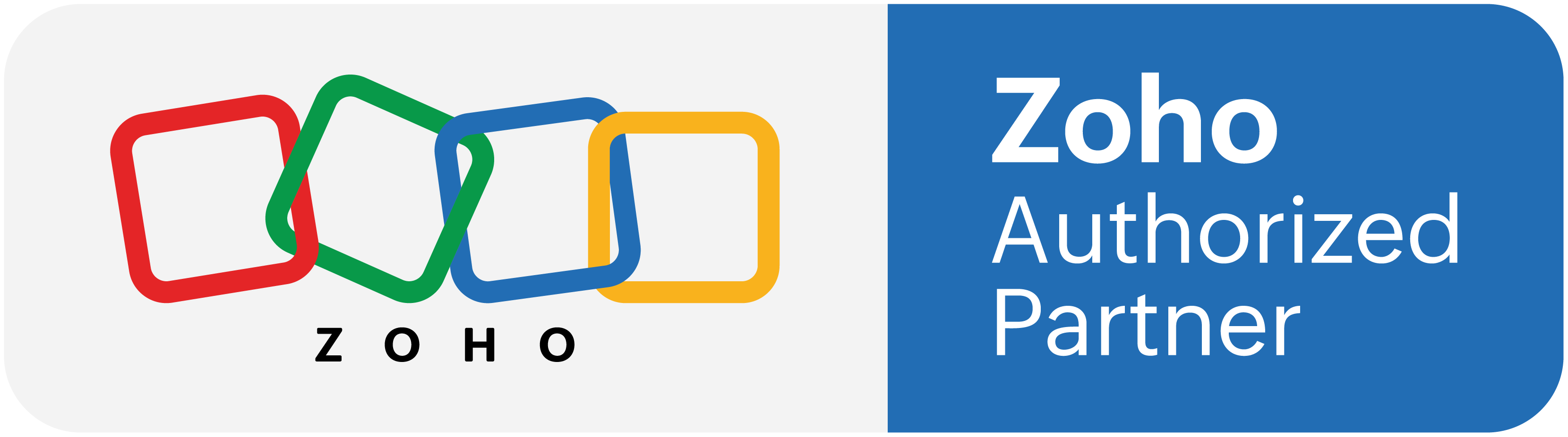 Zoho Authorized Partnership badge